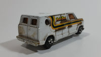 Vintage JRI Road Machines Bedford Van Rainbow White Die Cast Toy Car Vehicle Made in Hong Kong