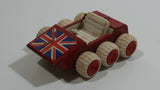 Vintage Buddy L British Flag Union Jack 6 Wheeler ATV Dune Buggy Red Pressed Steel and Plastic Toy Car Vehicle