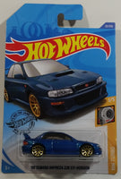 2020 Hot Wheels HW Turbo '98 Subaru Impreza 228B STi-Version Metalflake Blue Die Cast Toy Car Vehicle - New in Package Sealed