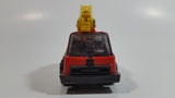 Vintage Tonka Mobile Excavator Truck Orange and Yellow Pressed Steel and Plastic Toy Car Vehicle