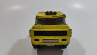 Vintage 1972 Lesney Matchbox Super Kings No. K-7 Racing Car Transporter Firestone Yellow Die Cast Toy Car Vehicle
