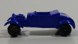 Unknown Brand Roadster with Flowers Blue Miniature Die Cast Toy Car Vehicle