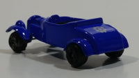 Unknown Brand Roadster with Flowers Blue Miniature Die Cast Toy Car Vehicle