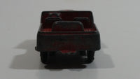 Vintage Tootsie Toys Red Military Jeep Die Cast Toy Car Vehicle Made in Chicago U.S.A.