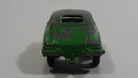 Vintage Tootsie Toys Porsche Green Die Cast Toy Car Vehicle Made in Chicago U.S.A.