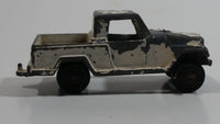 Vintage Tootsie Toys Jeep Pickup Truck White Die Cast Toy Car Vehicle Made in Chicago U.S.A.