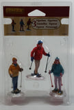 2012 Lemax Snowshoe Walkers Set of 3 Figures #22033 New in Package