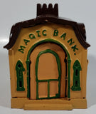 Vintage Magic Bank Mechanical Turning Cashier Cast Iron Coin Bank