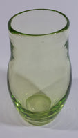 Lime Green Glass 6" Tall Flower Vase