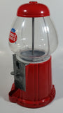 Dubble Bubble Gumball Candy Dispenser Machine Coin Bank Metal with Plastic Globe 11" Tall