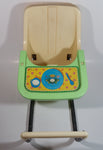 Vintage 1983 Coleco Cabbage Patch Kids Green and Tan Plastic Doll High Chair Toy