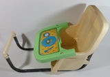 Vintage 1983 Coleco Cabbage Patch Kids Green and Tan Plastic Doll High Chair Toy