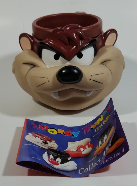 1992 KFC Warner Bros. Looney Tunes Taz Tasmanian Devil Plastic Coffee Cup Mug Cartoon Collectible with Tags