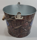 Ford Metal Pail Ice Bucket with Wooden Handle