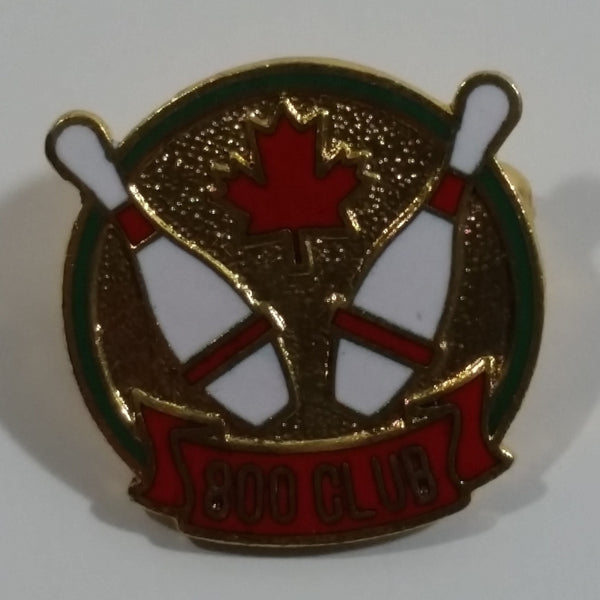 Canada 800 Club Bowling Award Enamel Metal Lapel Pin