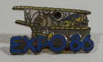 1986 Vancouver Exposition Expo 86 Ernie The Astronaut Flying an Airplane Enamel Metal Lapel Pin