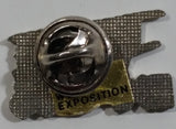 1986 Vancouver Exposition Expo 86 Ernie The Astronaut Flying an Airplane Enamel Metal Lapel Pin