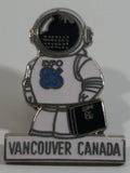 1986 Vancouver Exposition Expo 86 Ernie The Astronaut Carrying Briefcase Enamel Metal Lapel Pin