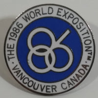1986 The World Exposition Vancouver, B.C. Canada Round Metal and Enamel Lapel Pin