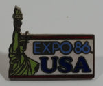 1986 Vancouver Exposition Expo 86 USA Enamel Metal Lapel Pin