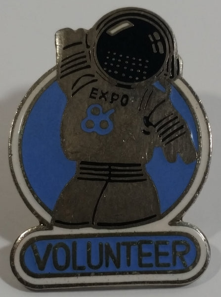 1986 Vancouver Exposition Expo 86 Ernie The Astronaut Volunteer Enamel Metal Lapel Pin