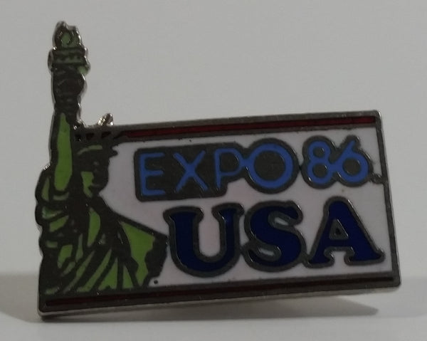 1986 Vancouver Exposition Expo 86 USA Enamel Metal Lapel Pin