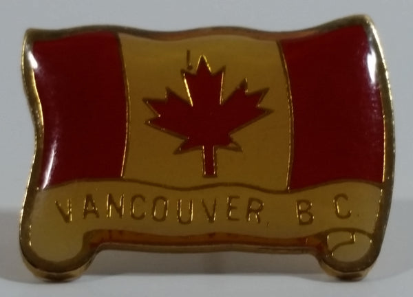 Vancouver, BC, Canada Canadian Flag Shaped Enamel Metal Lapel Pin