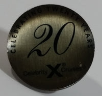 Celebrity Cruises Celebrating Twenty Years Round Metal Lapel Pin