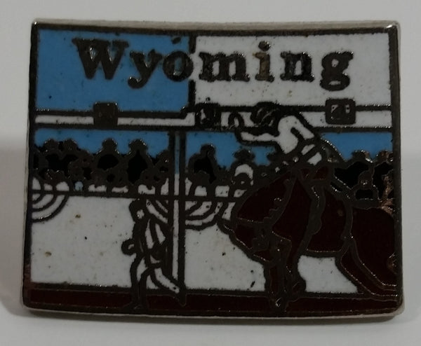 Wyoming State Shaped Enamel Metal Lapel Pin