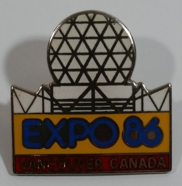 1986 Vancouver Exposition Expo 86 Science Center Themed Enamel Metal Lapel Pin