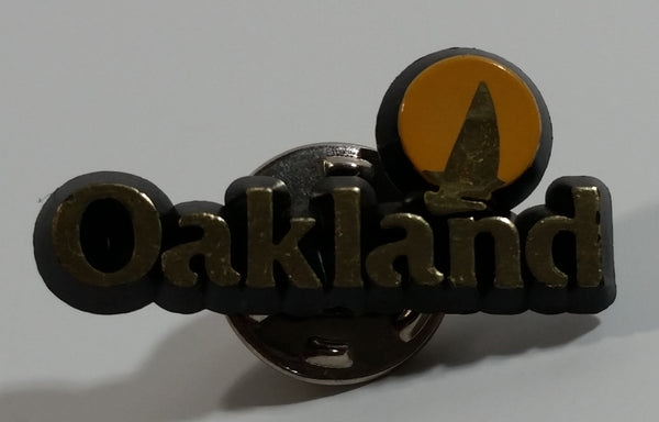 Oakland California Rubber Metal Backed Lapel Pin