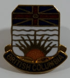 British Columbia Flag Style Enamel Metal Lapel Pin Souvenir Travel Collectible