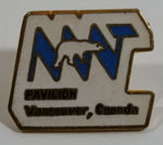 NWT North West Territories Pavilion Vancouver, Canada Polar Bear Themed Round Metal and Enamel Lapel Pin