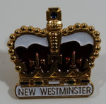 New Westminster, B.C. Crown Jewels Enamel Metal Lapel Pin Souvenir Travel Collectible