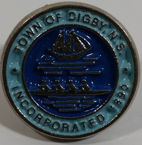 Town Of Digby, N.S. Incorporated 1890 Enamel Metal Lapel Pin Souvenir Travel Collectible