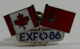1986 Vancouver Exposition Expo 86 Canada and Soviet Union Flags Enamel Metal Lapel Pin