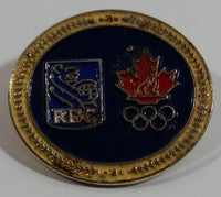 RBC Royal Bank of Canada Olympic Pin Sponsor Oval Shaped Enamel Metal Lapel Pin Souvenir Sports Collectible
