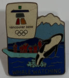 Vancouver 2010 Winter Olympic Games Whale Watching Enamel Metal Lapel Pin
