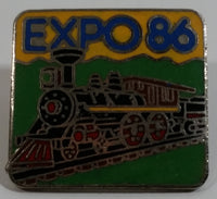 1986 Vancouver Exposition Expo 86 Railroad Train Locomotive Engine Enamel Metal Lapel Pin
