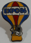 1986 Vancouver Exposition Expo 86 Ernie The Astronaut Hot Air Balloon Themed Enamel Metal Lapel Pin