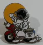 1986 Vancouver Exposition Expo 86 Ernie The Astronaut on a Motorcycle Enamel Metal Lapel Pin