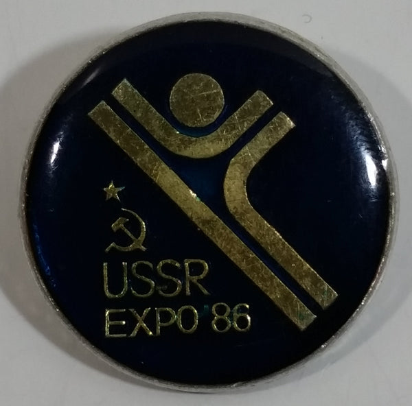 1986 Vancouver Exposition Expo 86 USSR Round Enamel Metal Lapel Pin