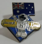 1986 Vancouver Exposition Expo 86 Ernie The Astronaut with Australia Flag Metal Lapel Pin