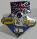 1986 Vancouver Exposition Expo 86 Ernie The Astronaut with United Kingdom Flag Metal Lapel Pin