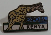1986 Vancouver Exposition Expo 86 Kenya Giraffe Themed Enamel Metal Lapel Pin