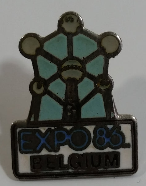 1986 Vancouver Exposition Expo 86 Belgium Enamel Metal Lapel Pin