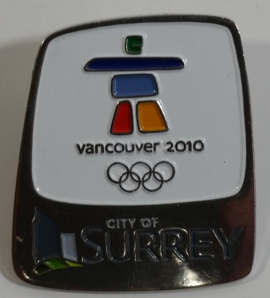 2010 Vancouver Winter Olympics Games City of Surrey Enamel Metal Lapel Pin