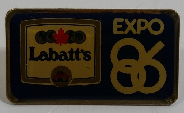 Vintage 1986 Labatt's Beer Vancouver Exposition Expo 86 Enamel Metal Lapel Pin Souvenir Collectible