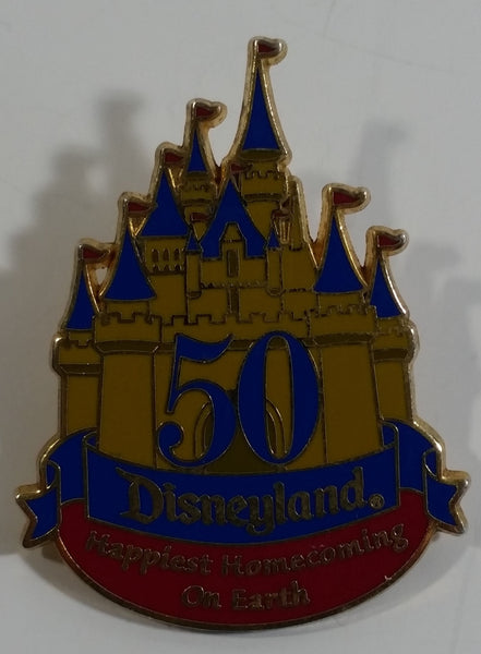 50th Anniversary Disneyland Happiest Homecoming On Earth Castle Themed Enamel Metal Lapel Pin