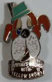 So What's Wrong With Yellow Snow Dog in Hat Enamel Metal Lapel Pin